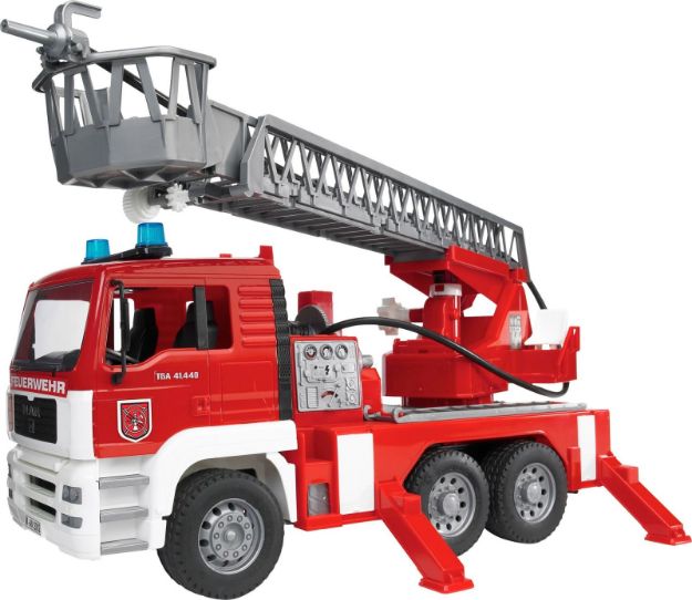 Bild von Bruder 02771 MAN Feuerwehr mit Drehleiter, Licht und Sound