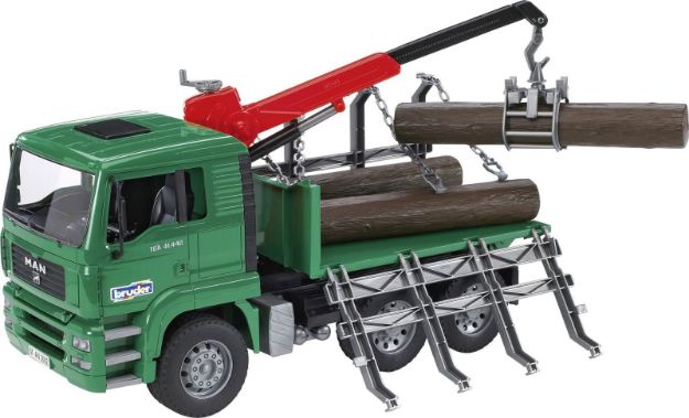 Bild von Bruder 02769 MAN Holztransport-LKW mit Ladekran