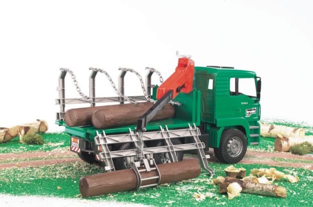 Bild von Bruder 02769 MAN Holztransport-LKW mit Ladekran