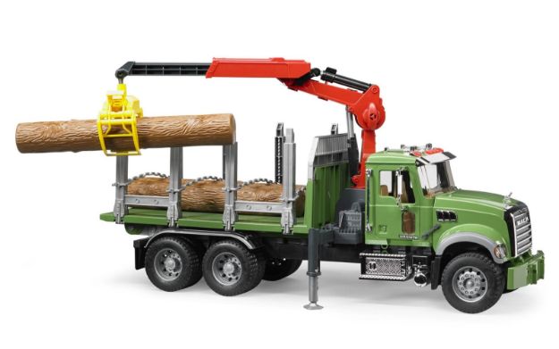 Bild von Bruder 02824 MACK Holztransport LKW mit Ladekran