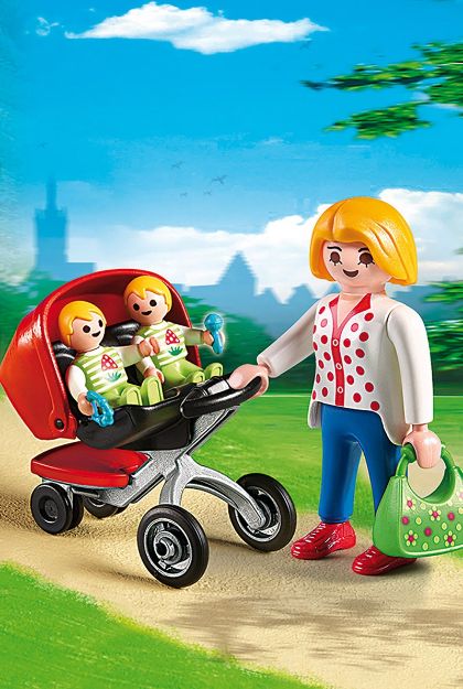 Bild von PLAYMOBIL 5573 Zwillingskinderwagen