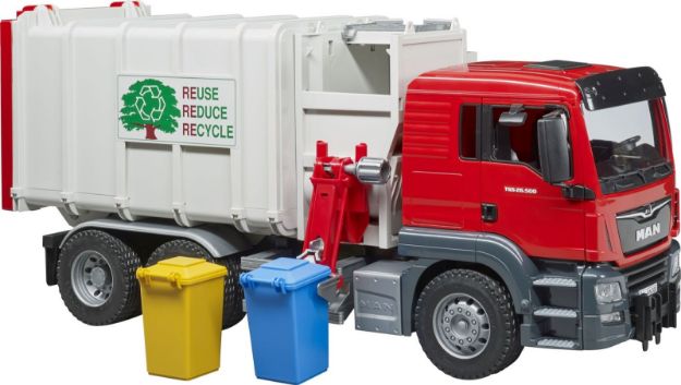 Bild von Bruder 03761 MAN TGS Seitenlader Müll-LKW