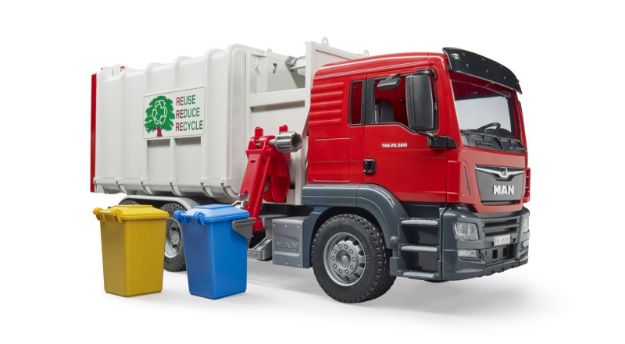 Bild von Bruder 03761 MAN TGS Seitenlader Müll-LKW