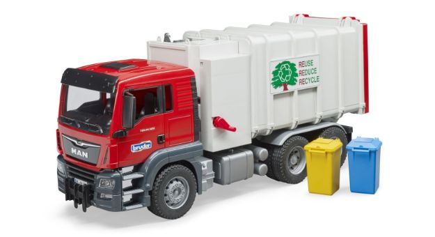 Bild von Bruder 03761 MAN TGS Seitenlader Müll-LKW