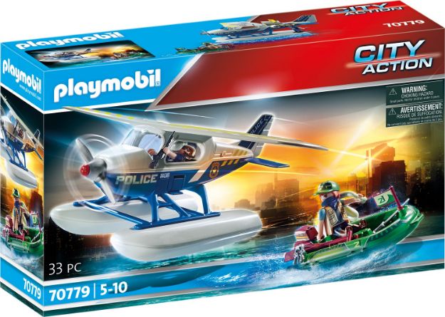 Bild von PLAYMOBIL® - Polizei-Wasserflugzeug: Schmuggler-Verfolgung - 70779