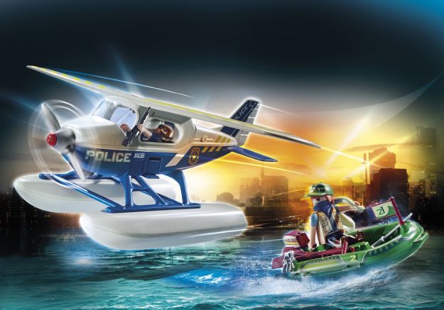 Bild von PLAYMOBIL® - Polizei-Wasserflugzeug: Schmuggler-Verfolgung - 70779