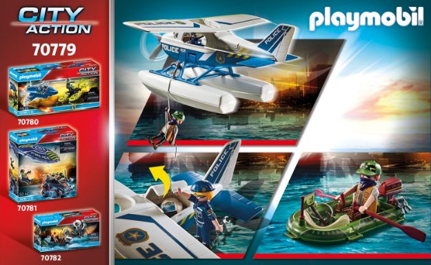 Bild von PLAYMOBIL® - Polizei-Wasserflugzeug: Schmuggler-Verfolgung - 70779