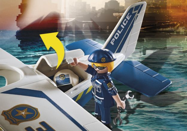 Bild von PLAYMOBIL® - Polizei-Wasserflugzeug: Schmuggler-Verfolgung - 70779