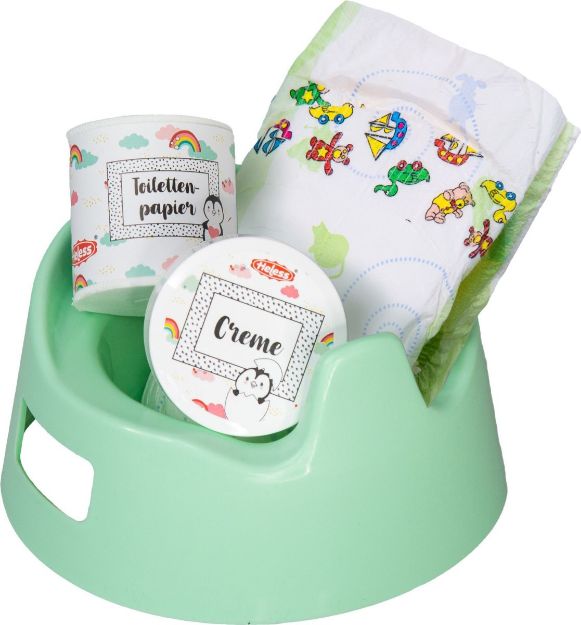 Bild von Puppen-Töpfchenset Pinguin mit Zubehör - 806