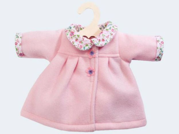 Bild von Puppen-Mantel rosa 28-35cm - 1277