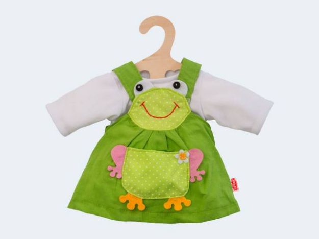 Bild von Puppen-Froschkleid 2tlg 28-35cm - 1488