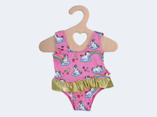 Bild von Puppen-Badeanzug Einhorn 28-35cm - 1662