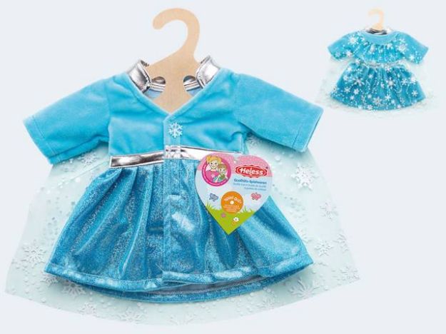 Bild von Puppen Kleid Eisprinzessin 28-35cm - 1727