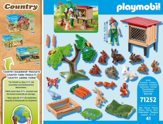Bild von PLAYMOBIL 71252 Kaninchenstall