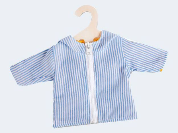 Bild von Puppen-Wendeanorak Maritim, Größe 35 - 45 cm - 2525