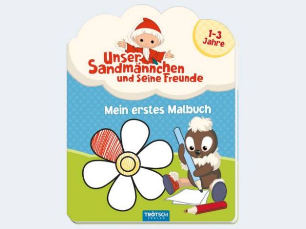Bild von Malbuch Sandmännchen 1-3J 80S 12x16cm - 74196
