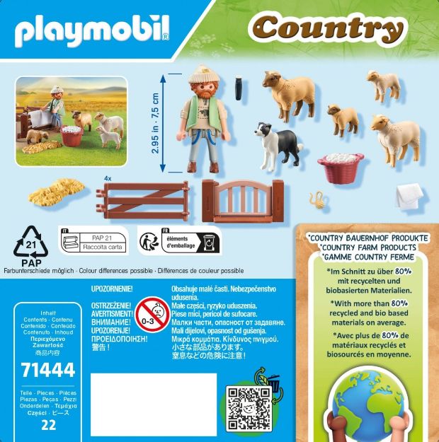 Bild von Playmobil Junger Schäfer mit Schafen