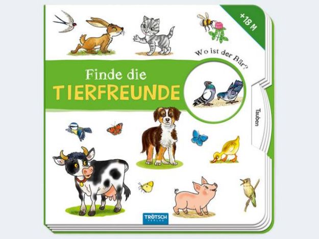 Bild von Finde die Tierfreunde Drehscheibenbuch 2J 8S 17cm - 52555