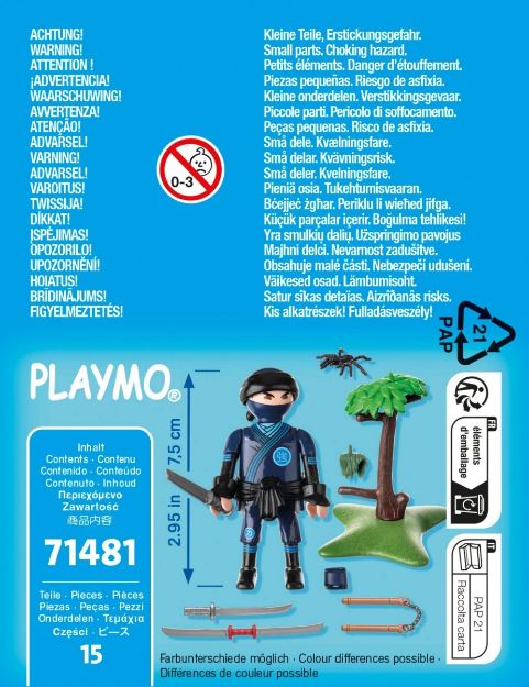 Bild von Playmobil Ninja mit Ausrüstung