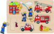Bild von GOKI Steckpuzzle 8T Feuerwehr Holz 30x21cm - 57907
