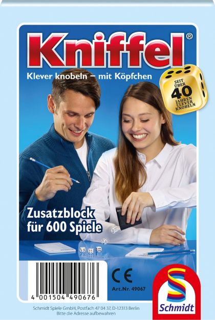 Bild von Schmidt Spiele Kniffelblock, sortiert - 49067