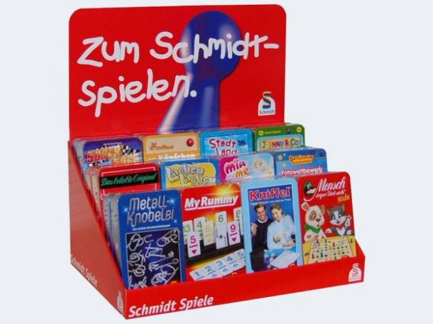 Bild von Schmidt Mitbringspiel in Metallbox - Eine Verkaufseinheit = 24 Stück - PB196108