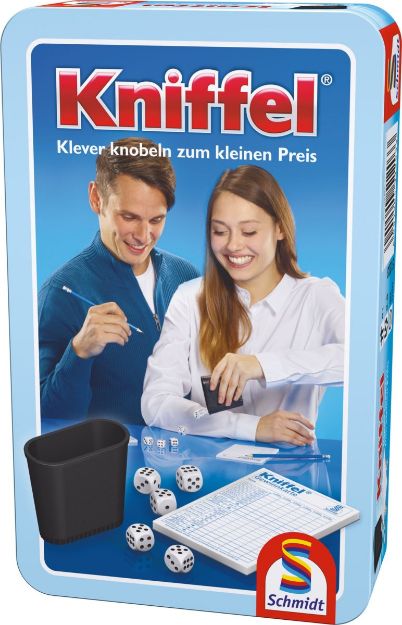 Bild von Schmidt Spiele Kniffel Mitbringspiel in der Metalldose - 51203