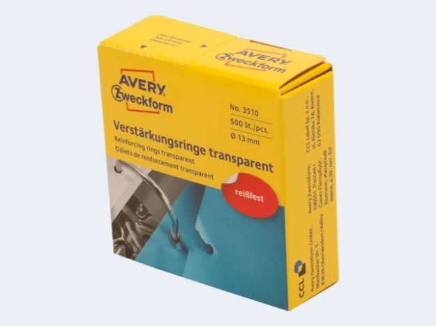 Bild von Verstärkungsringe 3510 500 Stück transparent - Eine Verkaufseinheit = 10 Stück