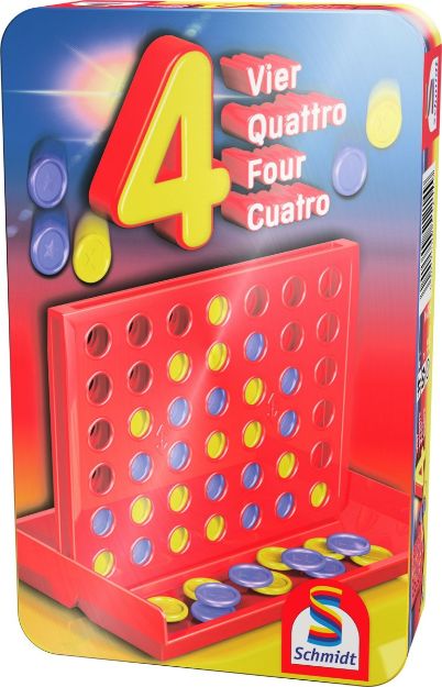 Bild von Schmidt Spiele Vier Mitbringspiel in der Metalldose - 51214