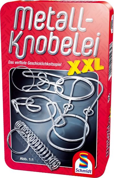 Bild von Schmidt Spiele Metall Knobelei XXL Mitbringspiel in der Metalldose - 51234