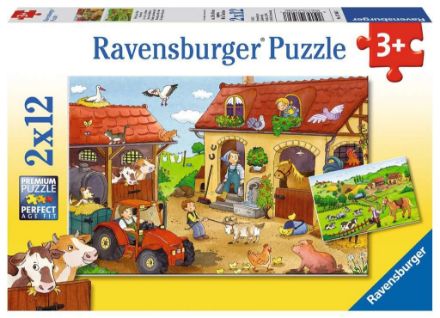 Zeige Details für Ravensburger 07560 Puzzle Fleißig auf dem Bauernhof 2 x 12 Teile Bild von Ravensburger 07560 Puzzle Fleißig auf dem Bauernhof 2 x 12 Teile