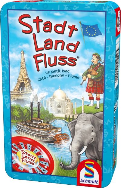 Bild von Schmidt Spiele Stadt, Land, Fluss Mitbringspiel in der Metalldose - 51212