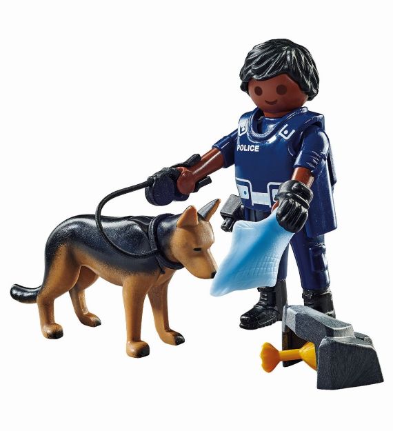 Bild von PLAYMOBIL 71162 Polizist mit Spürhund
