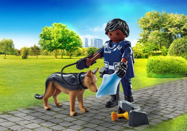Bild von PLAYMOBIL 71162 Polizist mit Spürhund