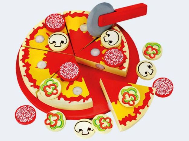Bild von Schneide-Pizza 20cm Holz - 83412