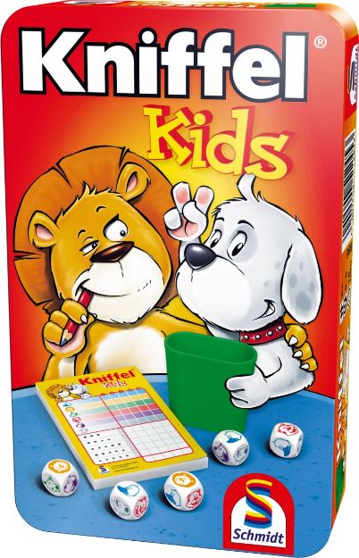 Bild von Schmidt Spiele Kniffel Kids Mitbringspiel in der Metalldose - 51245