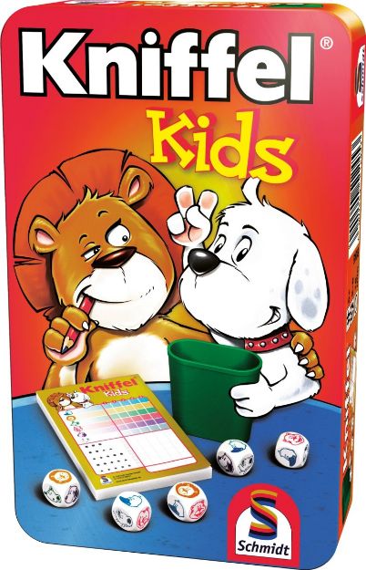 Bild von Schmidt Spiele Kniffel Kids Mitbringspiel in der Metalldose - 51245