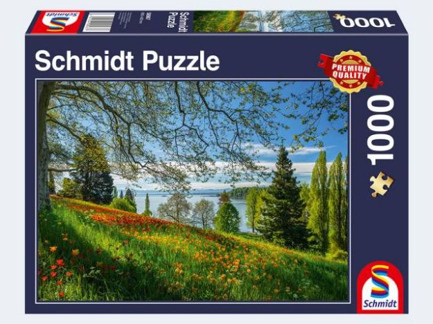 Bild von Puzzle 1000T Frühlingsallee zur Tulpenblüte Mainau - 58967