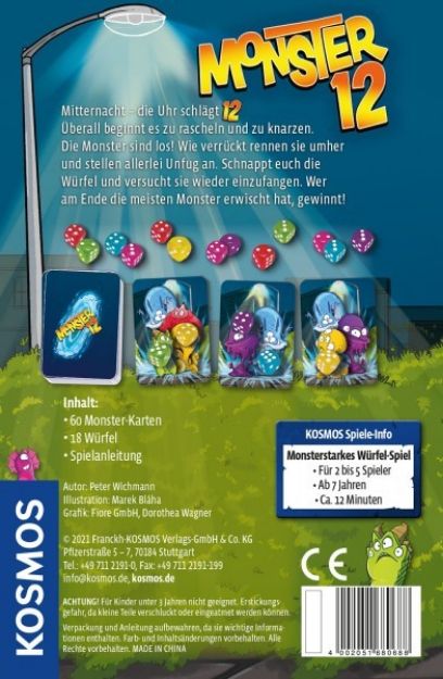 Bild von Monster 12 Würfelspiel 7J 2-5 Spieler - 680688