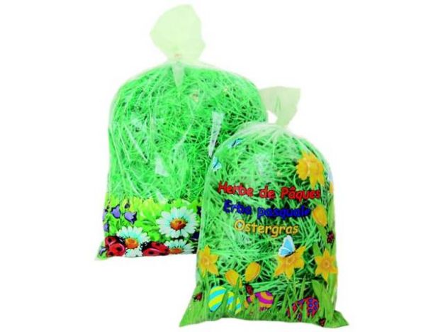 Bild von Ostergras 40gr Holzwolle grün - 0045.0