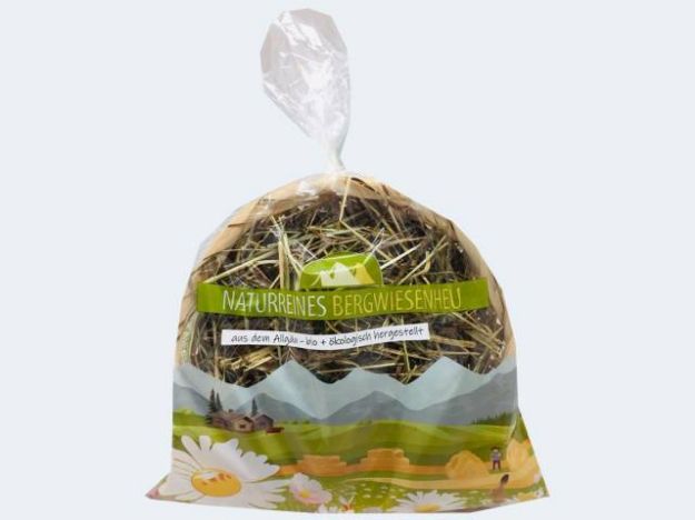 Bild von Osterkorb 20cm Bambus natur mit Bergwiesenheu - 00460.1