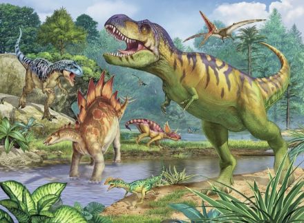 Zeige Details für Puzzle 100T +Malbuch Welt der Dinosaurier - 13695 Bild von Puzzle 100T +Malbuch Welt der Dinosaurier - 13695