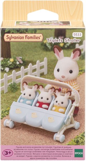 Bild von Sylvanian Kinderwagen für Drillinge - 5533