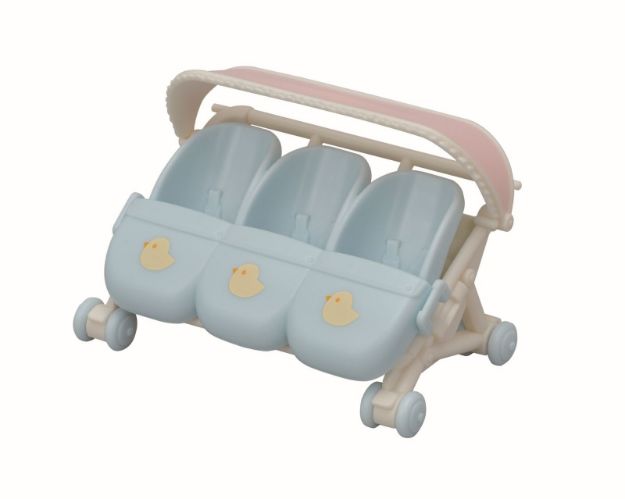 Bild von Sylvanian Kinderwagen für Drillinge - 5533