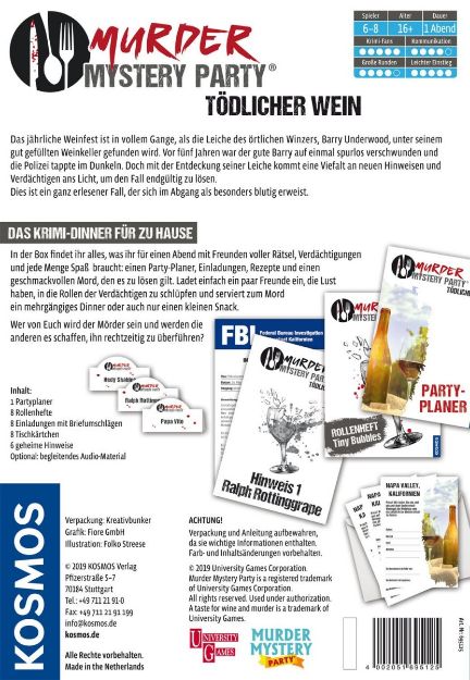 Bild von Murder Mystery Party - Tödlicher Wein - 695125
