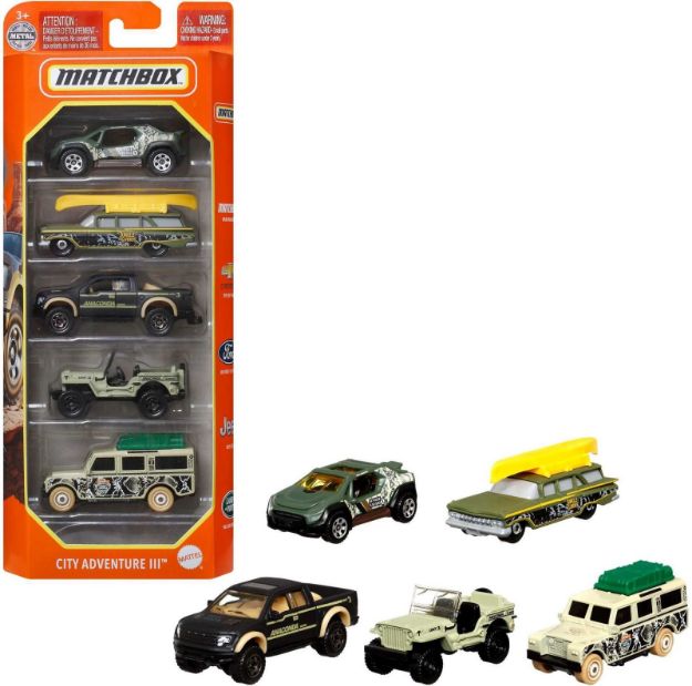 Bild von Mattel Matchbox 5er Geschenkset, sortiert - C1817
