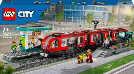 Zeige Details für LEGO® City - 60423 Straßenbahn mit Haltestelle Bild von LEGO® City - 60423 Straßenbahn mit Haltestelle