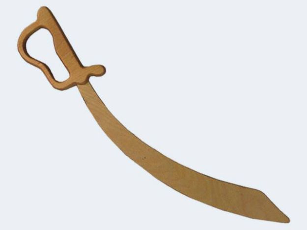 Bild von Piratensäbel Holz 56cm - 1121