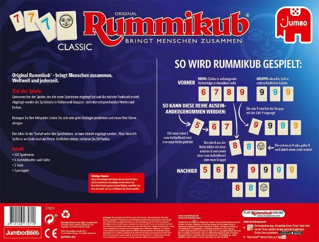 Bild von Jumbo 17571 Original Rummikub Classic