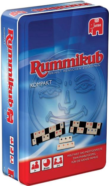 Bild von Jumbo 03817 Original Rummikub Kompakt in Metalldose
